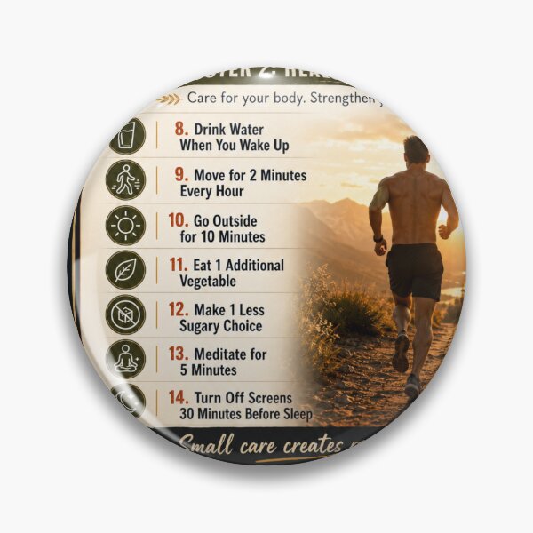 Item preview, 21 Small Habits Poster 2: Health & Energy designed and sold by Living Life Well (Takes Practice).