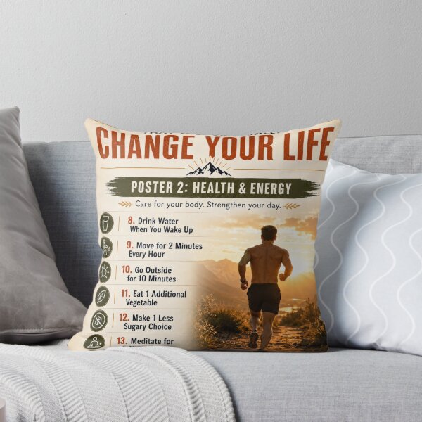 Item preview, 21 Small Habits Poster 2: Health & Energy designed and sold by Living Life Well (Takes Practice).