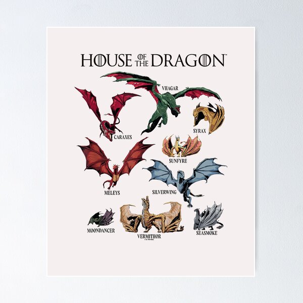 Item preview, House of the Dragon Creatures Illustration designed and sold by AriePollich.