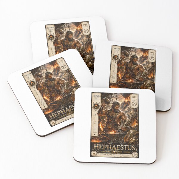 Item preview, Hephaestus – God of Fire & Forge | Greek Gods Collection #08 | Divine Blacksmith | Greek Mythology Fantasy Art | Slay The Time designed and sold by SLAYTHESPACE.