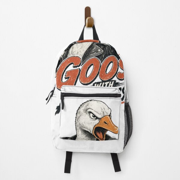 Item preview, Goose With Anger Issues Funny Angry Goose Retro Graphic T-Shirt designed and sold by Ashley critters.