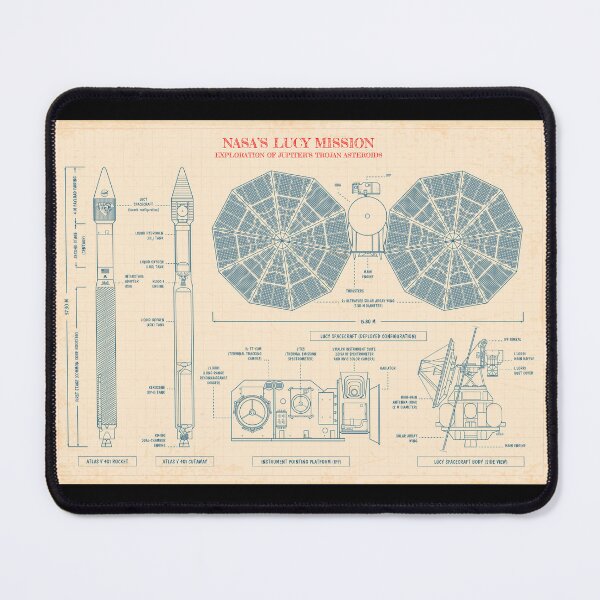 Item preview, LUCY Mission. NASA Space Probe (Old Paper) designed and sold by BGALAXY.
