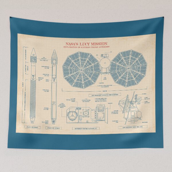 Item preview, LUCY Mission. NASA Space Probe (Old Paper) designed and sold by BGALAXY.