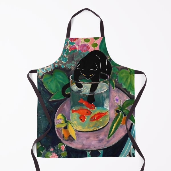 Item preview, matisse's goldfish and a cat designed and sold by PurrfectHome.