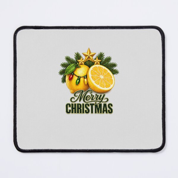 Item preview, Elegant Lemon Christmas Typography designed and sold by annenambiro.