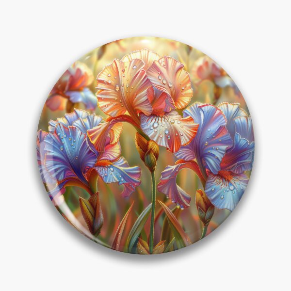 Item preview, Iris Flowers Field with Rain Drops designed and sold by MargaretWiktor.