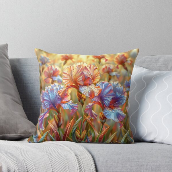 Item preview, Iris Flowers Field with Rain Drops designed and sold by MargaretWiktor.