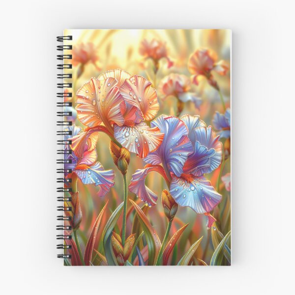 Item preview, Iris Flowers Field with Rain Drops designed and sold by MargaretWiktor.