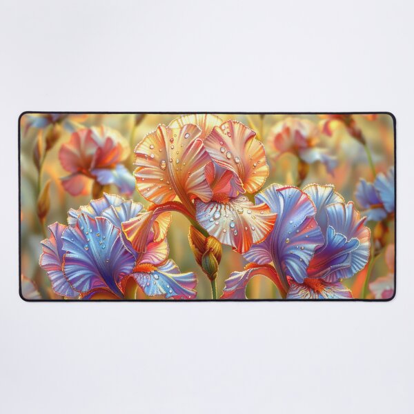 Item preview, Iris Flowers Field with Rain Drops designed and sold by MargaretWiktor.