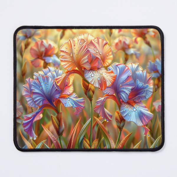 Item preview, Iris Flowers Field with Rain Drops designed and sold by MargaretWiktor.
