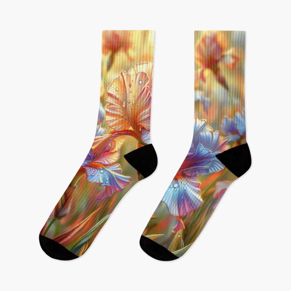 Item preview, Iris Flowers Field with Rain Drops designed and sold by MargaretWiktor.