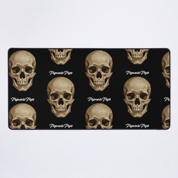 Item preview, Memento Mori Stoic Philosophy Gold Kintsugi Skull designed and sold by TicoInk.