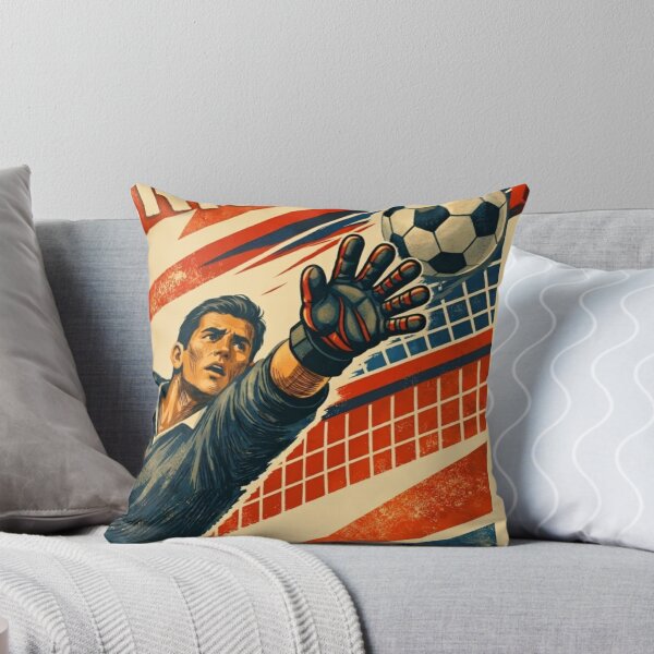 Item preview, Fight Fail Rise - Retro Football Goalkeeper Poster designed and sold by LegendQuarter.