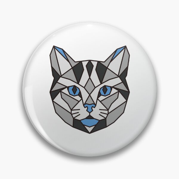 Item preview, Geometric American Shorthair Cat designed and sold by AnimalsKnowAll.