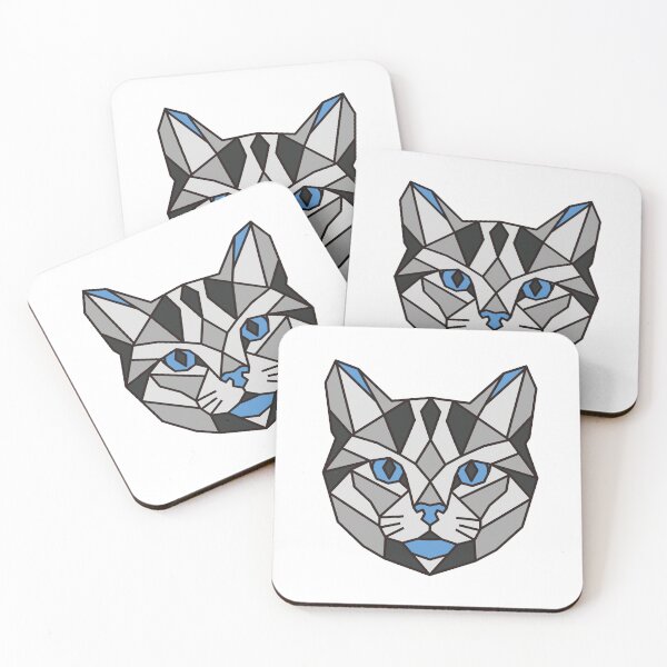 Item preview, Geometric American Shorthair Cat designed and sold by AnimalsKnowAll.