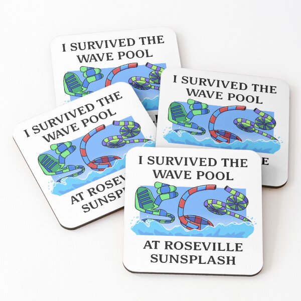 Item preview, I Survived The Wave Pool At Roseville Sunsplash designed and sold by RosevilleItems.