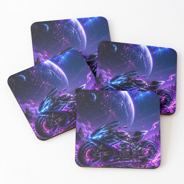 Item preview, Cosmic Neon Rider designed and sold by Gold&pixels.