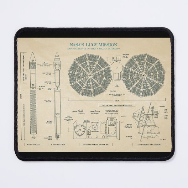 Item preview, LUCY Mission. NASA Space Probe (Parchment) designed and sold by BGALAXY.