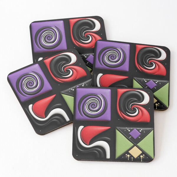 Item preview, shape language C colorful geometric abstract design designed and sold by SmashingDeals.