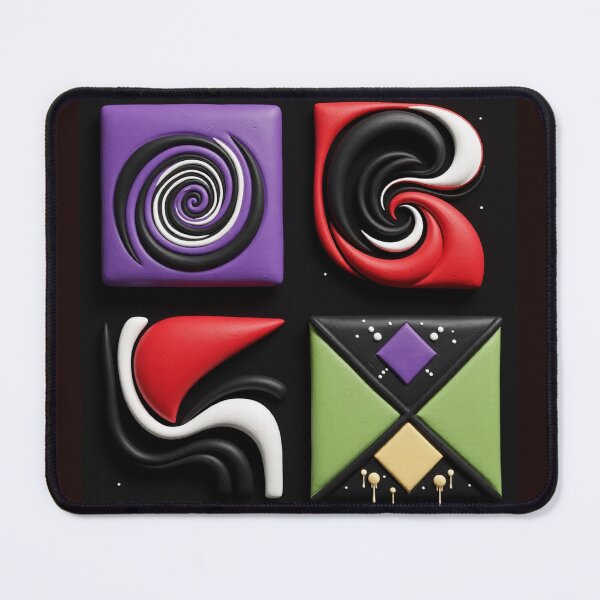 Item preview, shape language C colorful geometric abstract design designed and sold by SmashingDeals.