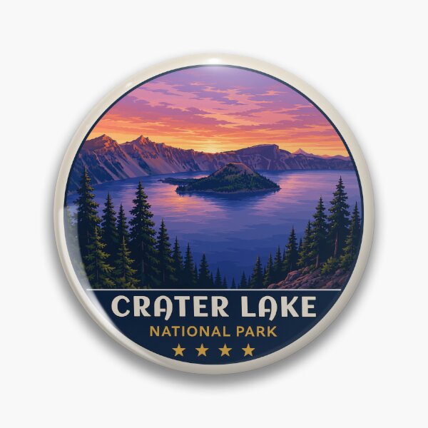 Item preview, Crater Lake National Park Orego Retro Design designed and sold by Gideon Emmerich.