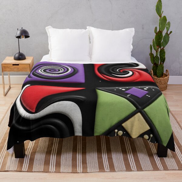 Item preview, shape language C colorful geometric abstract design designed and sold by SmashingDeals.