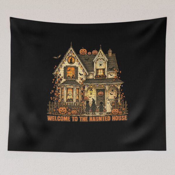 Item preview, Welcome to the Haunted House Vintage Halloween Cottage designed and sold by Spyshirt.