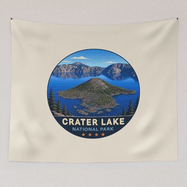 Item preview, Crater Lake National Park Orego Retro Design designed and sold by Gideon Emmerich.