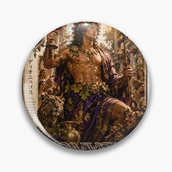 Item preview, Dionysus – God of Wine & Festivals | Greek Gods Collection #09 | Greek Mythology Fantasy Art | Divine Revelry | Slay The Time designed and sold by SLAYTHESPACE.