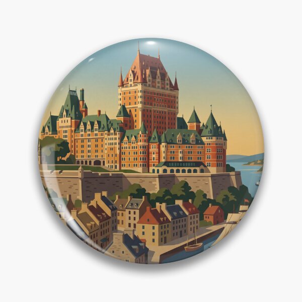 Artikelvorschau, Vintage-Reiseposter von Quebec City, Kanada entworfen und verkauft von Bomax121.