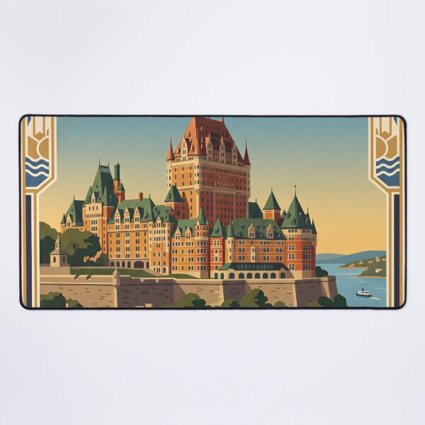 Item preview, Quebec City Canada Vintage Travel Poster designed and sold by Bomax121.