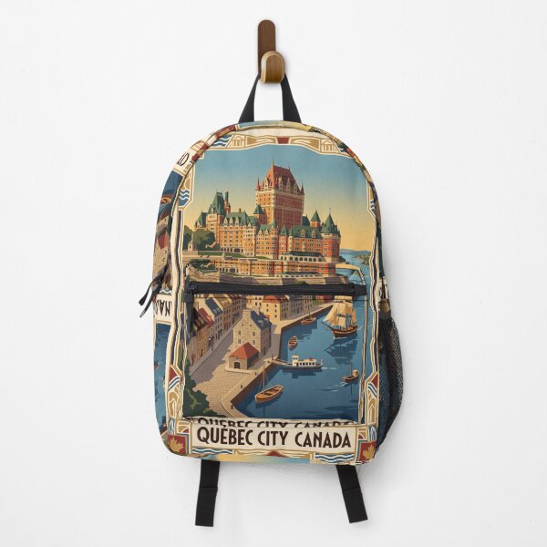 Item preview, Quebec City Canada Vintage Travel Poster designed and sold by Bomax121.