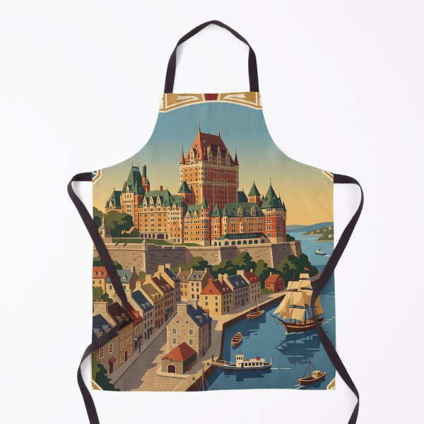 Item preview, Quebec City Canada Vintage Travel Poster designed and sold by Bomax121.