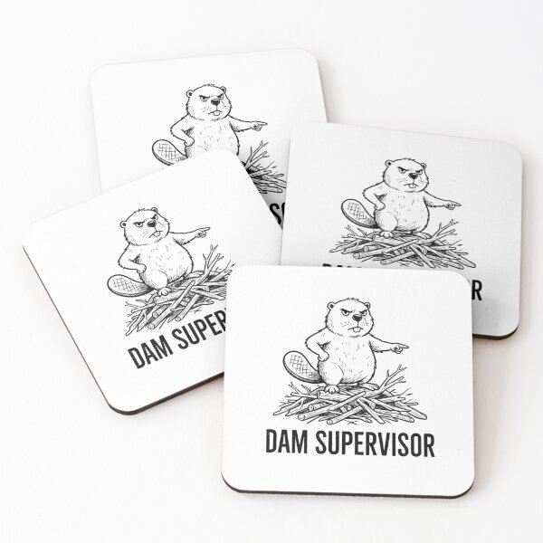 Item preview, Dam Supervisor Funny Beaver designed and sold by GoofyShopp.