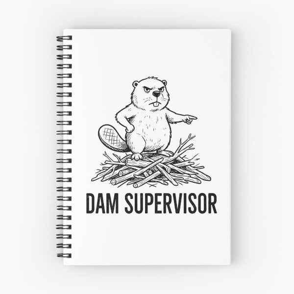 Item preview, Dam Supervisor Funny Beaver designed and sold by GoofyShopp.
