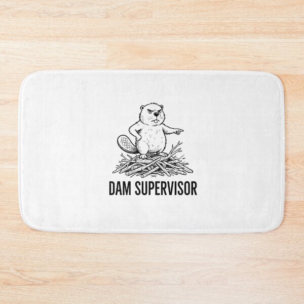 Item preview, Dam Supervisor Funny Beaver designed and sold by GoofyShopp.