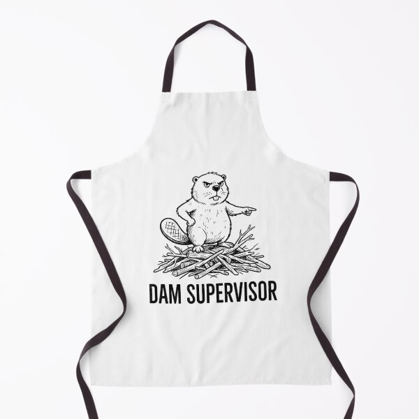 Item preview, Dam Supervisor Funny Beaver designed and sold by GoofyShopp.