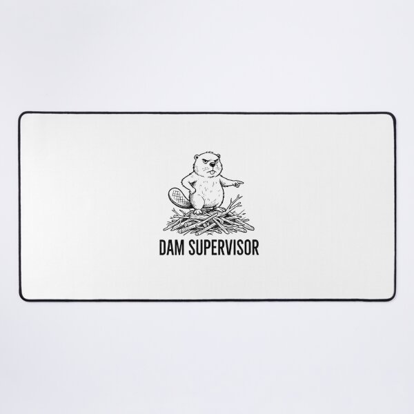 Item preview, Dam Supervisor Funny Beaver designed and sold by GoofyShopp.