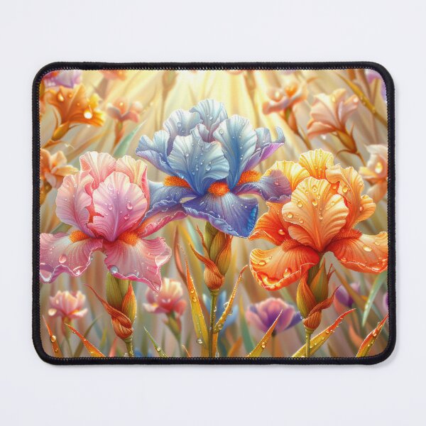 Item preview, Iris Meadow with Dew Drops Art designed and sold by MargaretWiktor.