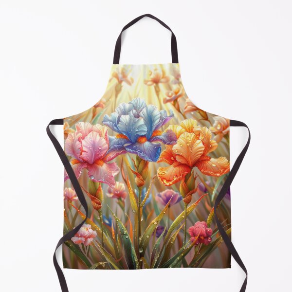 Item preview, Iris Meadow with Dew Drops Art designed and sold by MargaretWiktor.