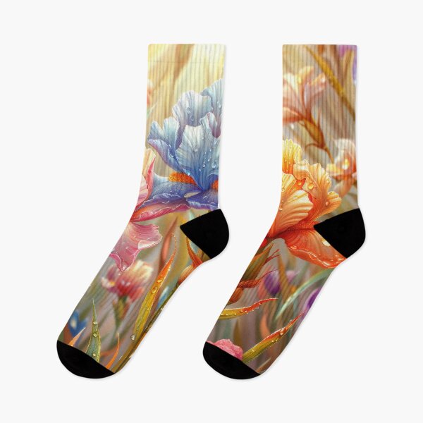 Item preview, Iris Meadow with Dew Drops Art designed and sold by MargaretWiktor.
