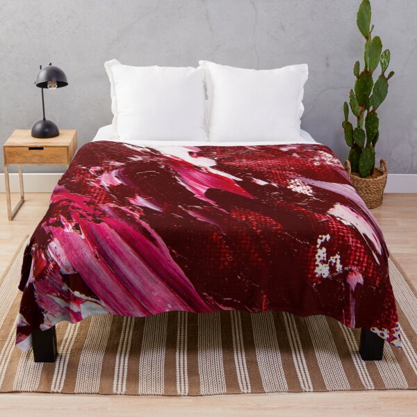 Item preview, Red Burgundy Abstract Acrylic Painting | Modern Wall Art designed and sold by NicolasMar.