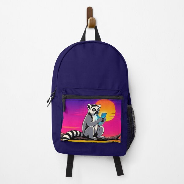 Item preview, Sunset Lemur – Tech Meets Nature Art designed and sold by Dogandesighn.