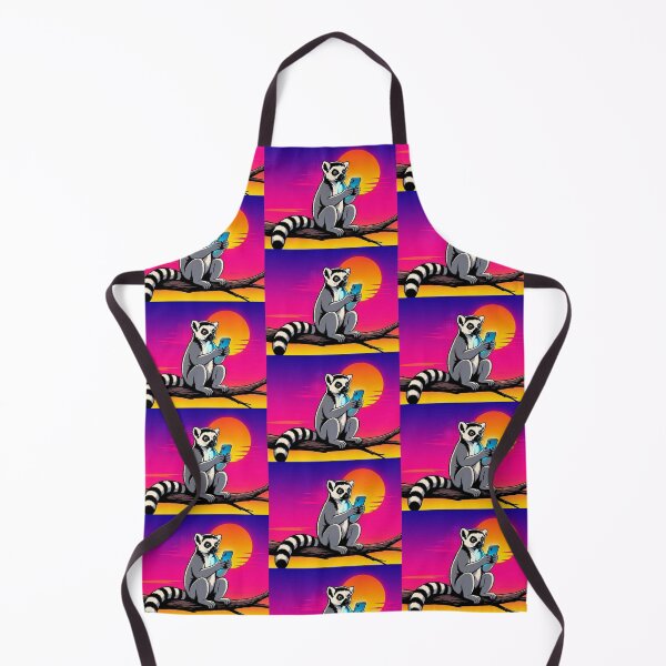 Item preview, Sunset Lemur – Tech Meets Nature Art designed and sold by Dogandesighn.