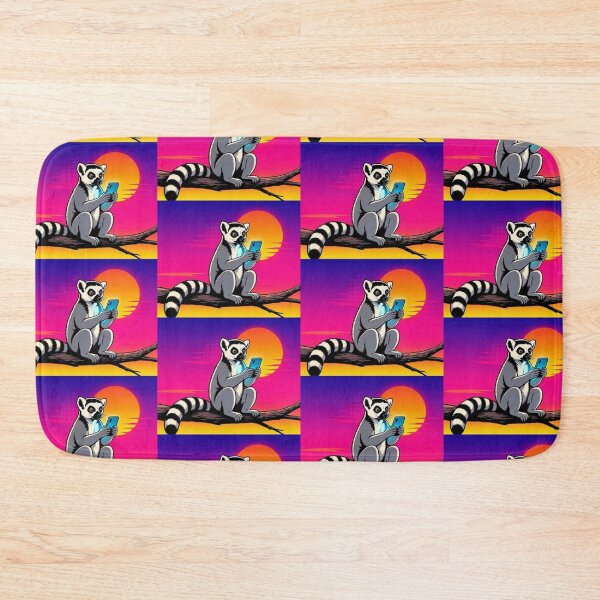 Item preview, Sunset Lemur – Tech Meets Nature Art designed and sold by Dogandesighn.