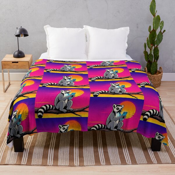 Item preview, Sunset Lemur – Tech Meets Nature Art designed and sold by Dogandesighn.