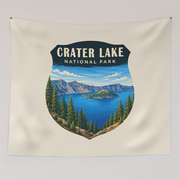Item preview, Crater Lake National Park Orego Retro Design designed and sold by Gideon Emmerich.