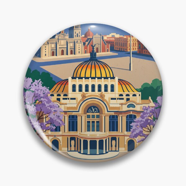 Item preview, Mexico City Mexico Vintage Travel Poster designed and sold by Bomax121.