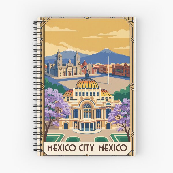Item preview, Mexico City Mexico Vintage Travel Poster designed and sold by Bomax121.