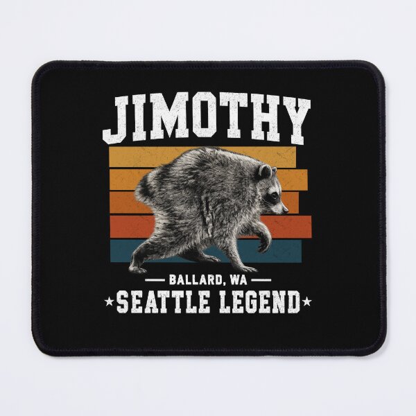 Item preview, Jimothy Seattle Legend Raccoon From Ballard With Attitude designed and sold by FreshVibe Prints.